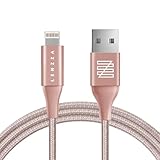 LENZZA (レンツァ) 【Apple MFi認証取得】ライトニング iPhone USBケーブル (1.2m / 2.4A / ローズゴールド) 純正 急速 充電器 (iPhone14 / 13 / 12)