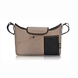 Spinas(スピナス) ベビーカー用バッグ 多機能 小物 収納 バッグ 蓋つき 全4色（グレー/ブルー/カーキ/レッド） (カーキ)