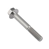 Dingtai チタンフランジボルトM10 x20 25 30 35 40 45 55 60 65 70 75 80 100mm 1.25mm フランジねじ (M10x80mm) [並行輸入品]