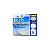 maxell データ用ブルーレイディスク BD-R DL 50GB 「PLAIN STYLE」 (1~4倍速対応) インク BR50PPLWPB.5S 1