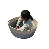 XXLジャンボおもちゃストレージコットンロープバスケットHamper with Invisibleハンドル XX Large 10422837