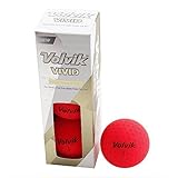 Volvik(ボルビック) ゴルフボール Volvik VIVID 3個入り レッド