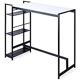 タンスのゲン スタンディングデスク 幅120cm フットレスト付き 木製 ラック付き パソコンデスク シンプル Z-RISE - with rest - ホワイト 56800004 02