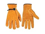 Custom Leathercraft 2057L Split Cowhide Drivers Gloves with Tape and Ball Close Large [並行輸入品]