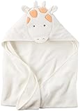 カーターズ Carter's ベビー きりんさんフード付き タオル テリー綿100% 76cm×76cm Giraffe Hooded Towel フリーサイズ