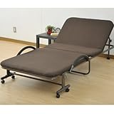 山善(YAMAZEN) 薄めマットレスの折りたたみベッド カーキ OBM-60S(DOL)RG