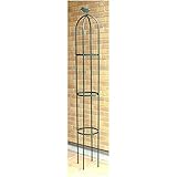 フラワースタンド ガーデニング用品 【直径25cm×高さ160cm】 脚4本付 防サビ加工 スチールパイプ製 日本製 『ミニオベリスク アリビオ』