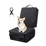 AOKAZE ペット用ドライブシート 助手席カバー 車用ペットシート カー用品 ドライブボックス 座席カバー 滑り止め 運転席カバー 防水 洗濯可 汚れに強い 折り畳み可能 ペット安全ベルト付き (運転席 助手席)