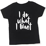 DaftベビーWant面白いToddler幼児キッズTシャツ カラー: ブラック