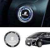 LUMIMAN トヨタ アルファード 30系 車用 プッシュスタートスイッチ クリスタル エンジンスタートカバー スタートボタンカバー 内装パーツ ドレスアップ 水晶風専用設計 TMIMB-3純正交換 日本語取扱説明書付き (ALPHARD 30系) [並行輸入品]
