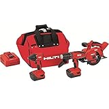 Hilti 3487026 18-Volt Lithium-Ion Cordless Hammer Drill Driver/Impact Driver/Circular Saw Combo Kit 