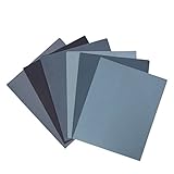 紙やすり セット 研磨ペーパー 耐水ペーパー 大工道具 用品 6枚 （1500 2000 2500 3000 5000 8000 各1枚）