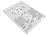 Hudyプラスチックセットアップボードデカールfor 1 / 8、1 / 10