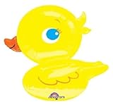 loonballoonイエロー3d Rubber Ducky Duck 28 " CenterpieceベビーシャワーパーティーMylar Balloon