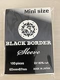 ブラックボーダーUVカットスリーブ（ミニ） UV80%カット/超薄20μフィルム/無色透明