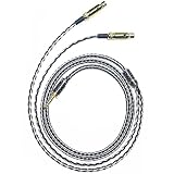 GUCraftsman 16株 7N単結晶銅+7N単結晶銀混合編組ヘッドホンアップグレードケーブル/交換ケーブル4.4mm/3.5mm/4Pin XLRはAUDEZE LCD-X LCD-XC LCD-2 LCD-3 LCD-4 LC-5 LCD-24 LCD-MX4 MM-500 MEZE Empyrean Elite Kennerton Thror Valiと互換性があります (4.4mm プラグ)