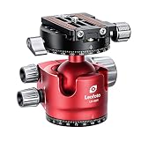 Leofoto レオフォト LH-40R (RD) 自由雲台 (NP-60付) レッド/国内正規輸入品