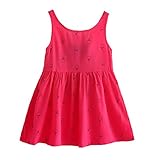 Cutelove 子供服 ドレス ガールズ 女の子 綿 夏 キッズ 可愛い ノースリーブ プリント リボン バックレス ベストドレス プリンセスドレス ワンピース