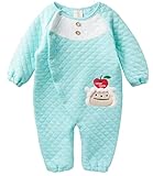 (コ-ランド) Co-land ベビー服 ロンパース 長袖 着ぐるみ アニマル カバーオール 赤ちゃん コスチューム 女の子 男の子 出産祝い Eブルー 90