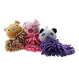 YabberソフトStuffed Plush Panda Pig Teddy Bear Toddler Preschool Baby Blankieおもちゃ浴槽バスキッチンマイクロファイバータオルダス