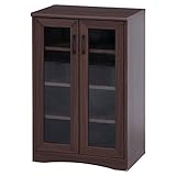 不二貿易(Fujiboeki) キャビネット ブラウン 幅58×奥行41.5×高さ91cm シード 97450