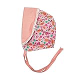 PER ベビー帽子　新生児用　キャップ　フルーツパターンとレース付き　コットン　調節可能　両側面使用可能　通気性良好 グレー/オレンジ