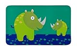 Lassig Kids BPA-free Breakfast Board Melamine Non-Slip, Wildlife Rhino by Lassig