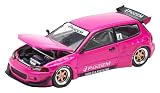 POP RACE x Enigma 1/64 パンデムシビック EG6 - ピンク 完成品 PRE008