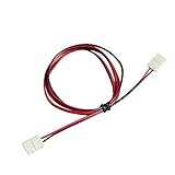 [2個セット]SMD3528 延長コネクター(2Pin用）LEDテープライト 単色用 (GT-3528-YC1M)1m 半田付け不要 LEDテープライトのレイアウト用延長ケーブル