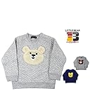 【子供服】 Little Bear Club (リトルベアークラブ) ボアキャラニットキルトトレーナー 80cm～130cm S54650