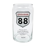 サンアート おもしろ食器 「 お父さん ありがとう 缶型グラス コレクション 」 88 パパ 約360ml 雑貨 父の日 プレゼント 面白い 日本製 SAN4255-1