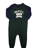 ラルフローレンの子供服　POLO　RALPHLAWREN　ベビーカバーオール　ロンパース　コットン１００％　男の子）９M(72cm~76cm) [並行輸入品]