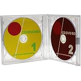 オーバルマルチメディア 日本製CDケース 17mm厚2枚収納ジュエルケース DUO ケース クリア 3個パック