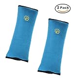 SEALEN シートベルト枕は、車のシートベルトが子供の大人のためのカバー、首肩の2パックの車両肩パッドのサポートを調整します 青