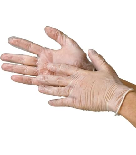 値下げ❗️ビニール使い切り手袋　♯2026 20箱セット Amazon.co.jp: 川西工業 AM2026-20P プラスチックグローブ 粉無 100枚