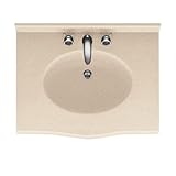 Swanstone ev1b2231 – 040 Europa 31-inchソリッドサーフェスVanity Top with Bermuda Sand Basin