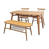 ダイニングテーブル ベンチ チェア 4点セット カラー：ナチュラル