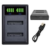 バッテリーキング バッテリー2個同時充電可 オリンパス対応 LI-50B USB充電器 USB付 LCD LI50B 互換品