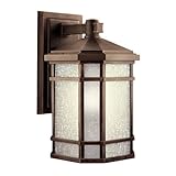 Kichler Lighting 11019PR Cameron 18-Watt 1-Light Fluorescent Energy Star Outdoor Wall Mount, Prairie