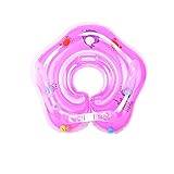 ベビー浮き輪 首リング　浮輪 首浮き輪　水遊び　赤ちゃん用　うきわ首リング　ダックイエロー　お風呂に　可愛い　ベビー用 ピンク