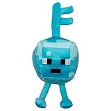 JINX マインクラフト ダンジョンズ ミニクラフター ダイヤモンドキー ゴーレム ぬいぐるみ ブルー 高さ4.5インチ
