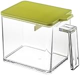 山崎実業 調味料ストッカー アクア L グリーン 2890