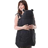 KIDSMIO(キッズミオ) 抱っこひも ベビーケープ ダウンケープ 冬 あったか FREE 無地 ブラック