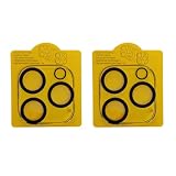 カメラフィルム Iphone 16pro/16promax用カメラ保護 全面保護 黒縁取り カメラカバー 硬度9H 耐衝撃 キズ防止 露出オーバー防止 高透過率 防滴 防塵 貼り付け簡単 2枚セット (16pro/16pro max用)