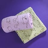 Stars & Stripes Green, Organic Muslin Swaddling Blankets by Bambino Land