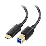 Cable Matters USB C USB B 変換ケーブル 1m、Type B 3.0 コネクタ、外付けハードドライブ、ドッキングステーション、エンクロージャ対応、ブラック