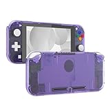 eXtremeRate switch liteに対応用クリア素材のDIY互換するケースシェル、任天堂switchライトコントローラー修理キットハウジング/スクリーンフィルム付き、switchライトに対応用カスタムケースカバー【クリスタルクリアエメラルドグリーン】