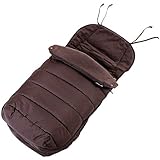 Universal Tippitoes Toto Stroller Large Luxury Foot-muff And Liner - Hot Chocolate (Brown) by Baby T