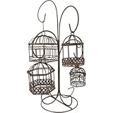 BlossomバケットFive Piece Hanging鳥かごセット、8 " x 12 "