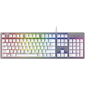 Razer Huntsman Mercury White ゲーミングキーボード ホワイト オプト・メカニカル軸 英語US配列 RGB 【日本正規代理店保証品】 RZ03-02521900-R3M1